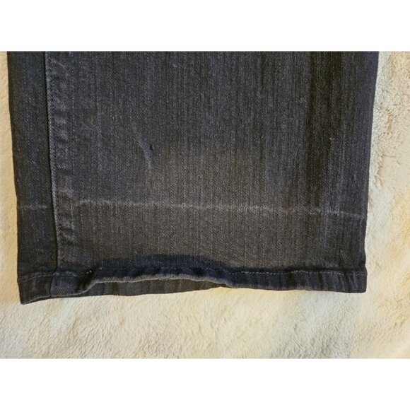 NYDJ Not Your Daughters Jeans Womens 6 Black Straight Denim 28 x 31 - Picture 8 of 14